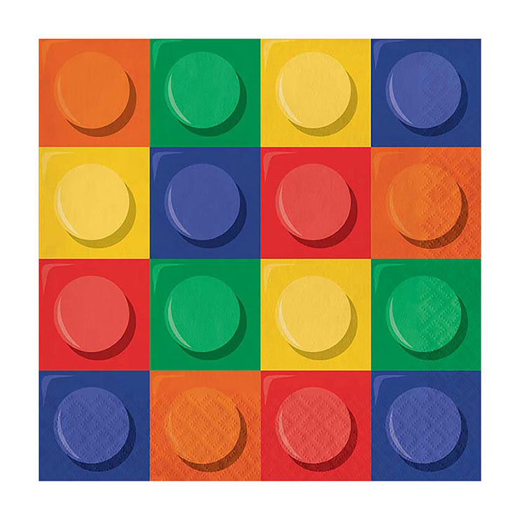 Haza Whitebeard building blocks napkins, 16 pcs.