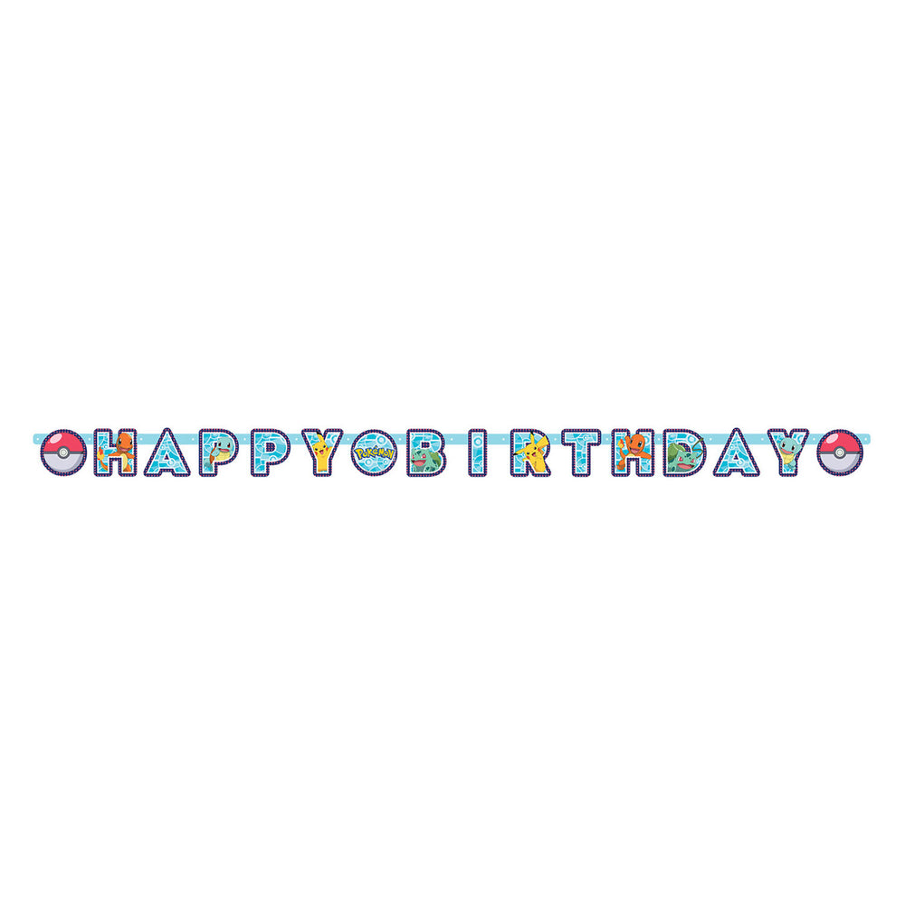 Haza Whitbeard Pokemon Letter Garland Happy Birthday