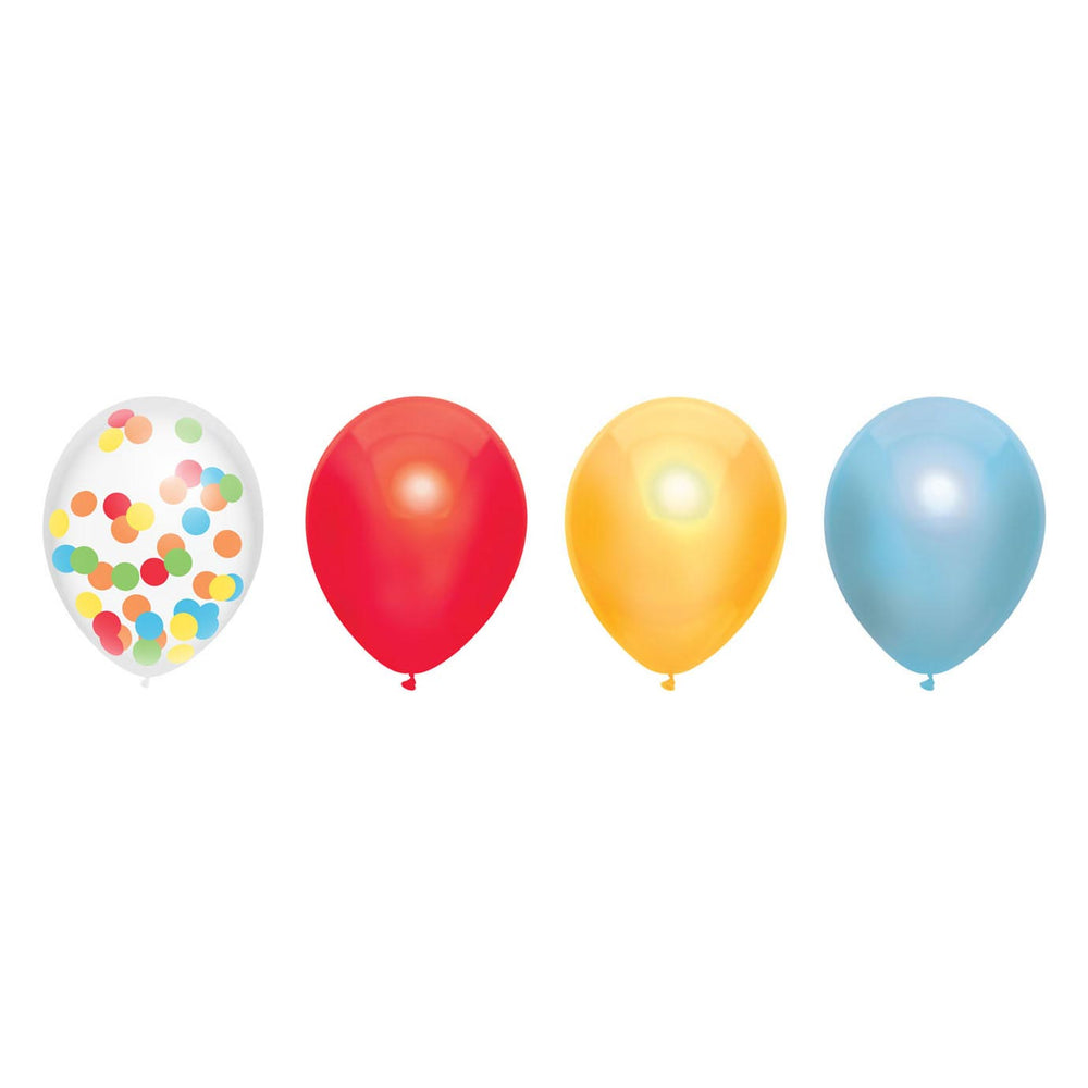 Haza Whitebeard Rainbow Balloon Mix, 6 pcs.