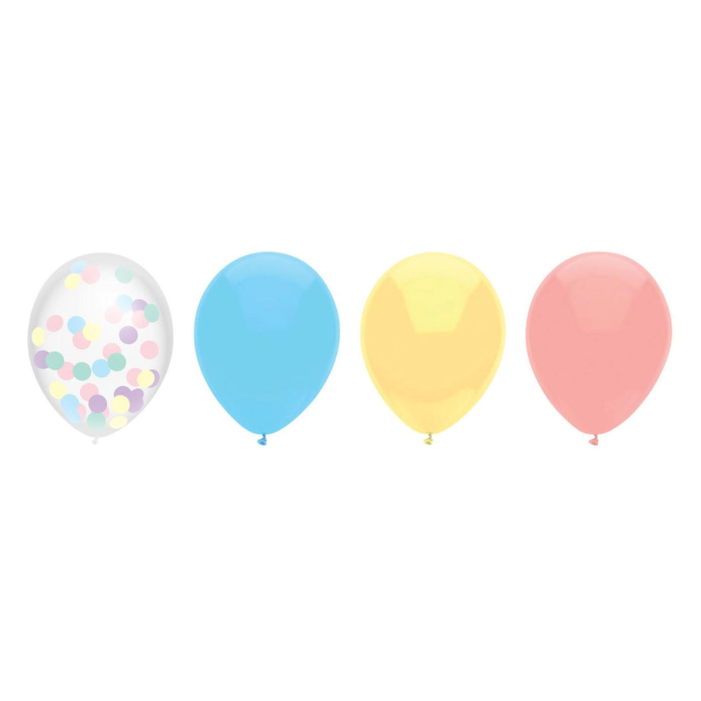 Haza whitebeard balloon mix pastel, 6 pcs.