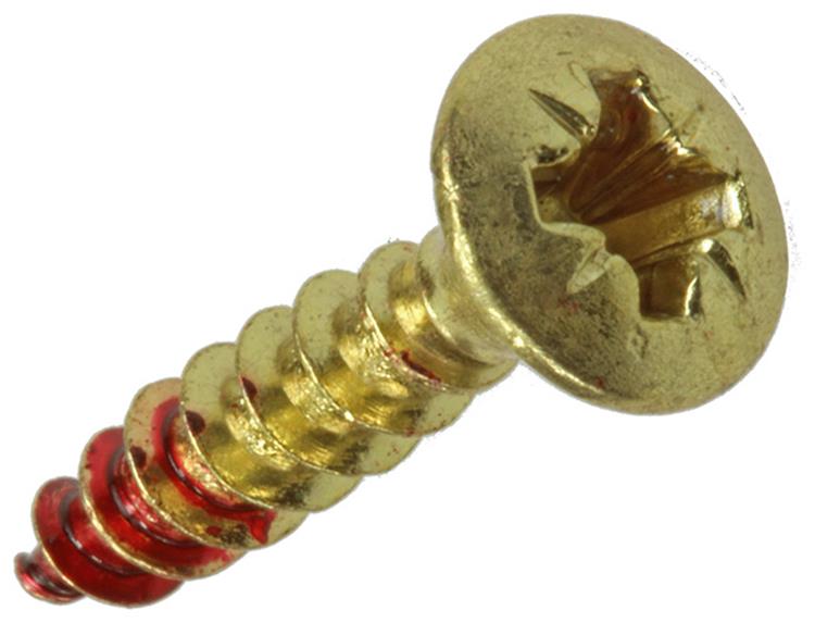 Rotadrill 1039882 - universeelschroef messing lk pzd 4,0x20mm (27) | 6 stuks