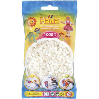 Hama strijkkralen 1000 stuks parelwit | 5 stuks