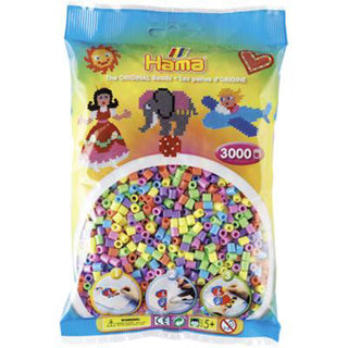 Hama strijkkralen 3000 stuks pastel | 5 stuks
