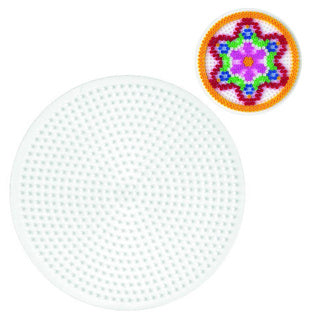 Hama strijkkralen grondplaat rond groot | 5 stuks