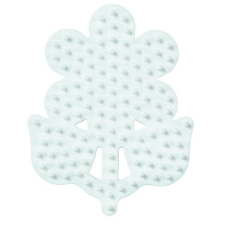 Hama strijkkralen grondplaat bloem wit | 5 stuks