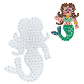 Hama strijkkralen grondplaat zeemeermin wit | 5 stuks