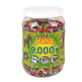 Hama strijkkralen ton met 9000 stuks primair | 2 stuks