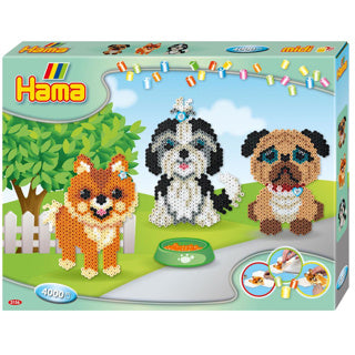 Hama strijkkralen complete set dogs delight 4000 stuks | 2 stuks