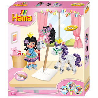 Hama strijkkralen complete set ponyplay 2000 stuks