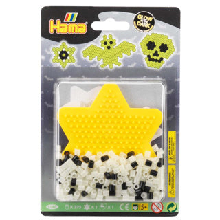Hama strijkkralen blisterverpakking glow in the dark 375 stuks