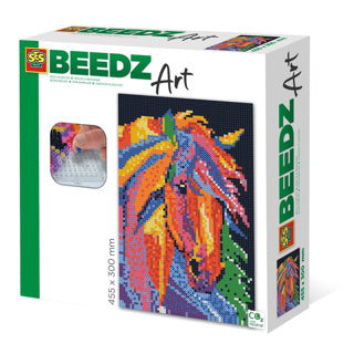 Ses beedz art: strijkkralen paard fantasie | 2 stuks