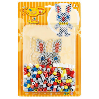 Hama maxi strijkkralen blister pack konijn 250 stuks | 6 stuks