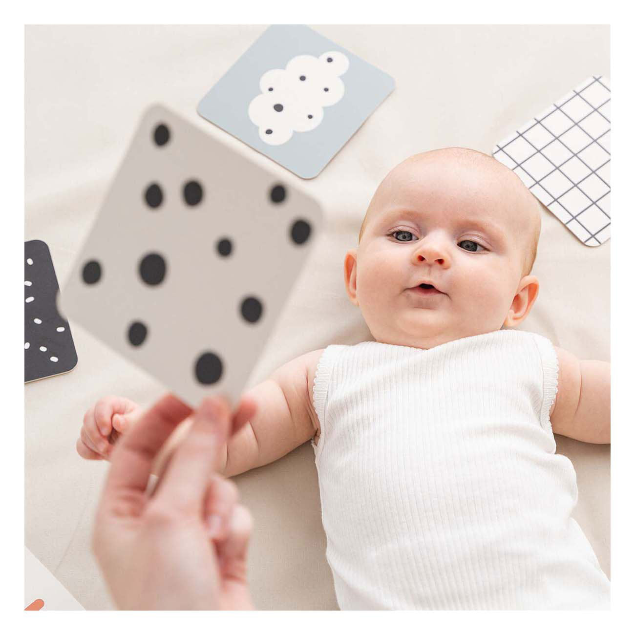 Gedaan door herten baby contrastkaart hertenvriendjes, 10st.