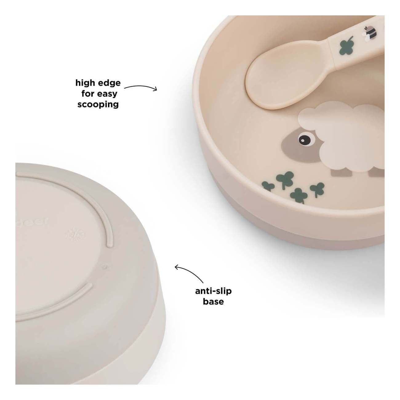 Done by hert eetschaaltje kleine boerderij beige