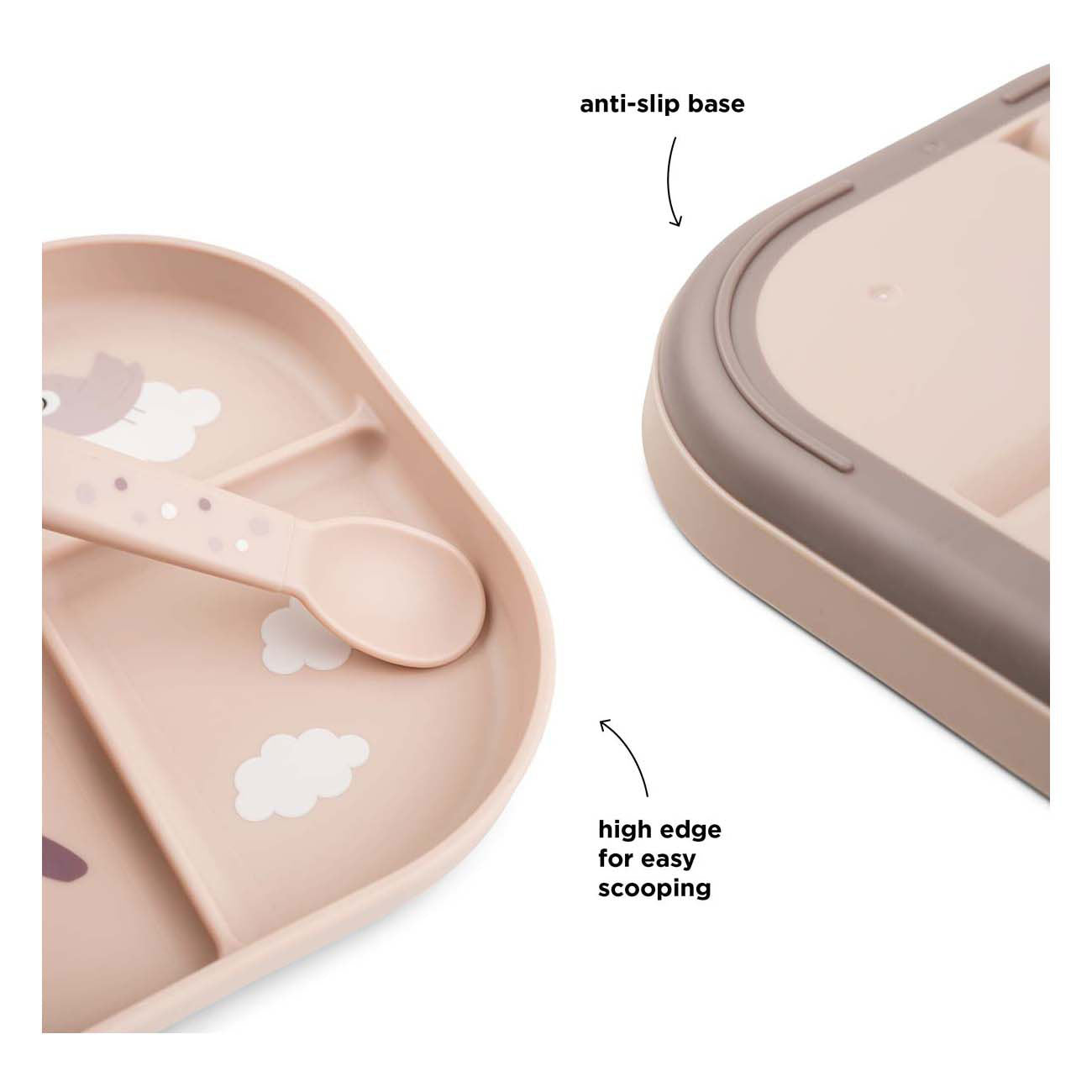 Done by herten strijkbord blije wolken roze