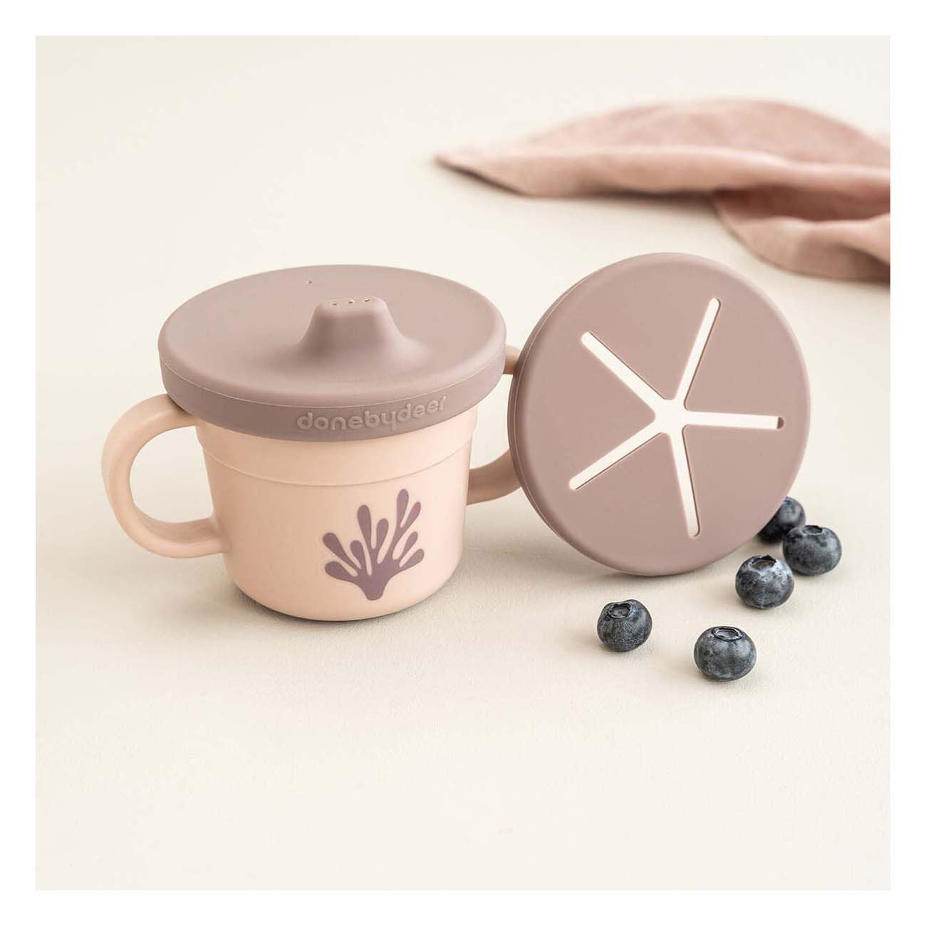 Gedaan door herten etensbakje wally roze