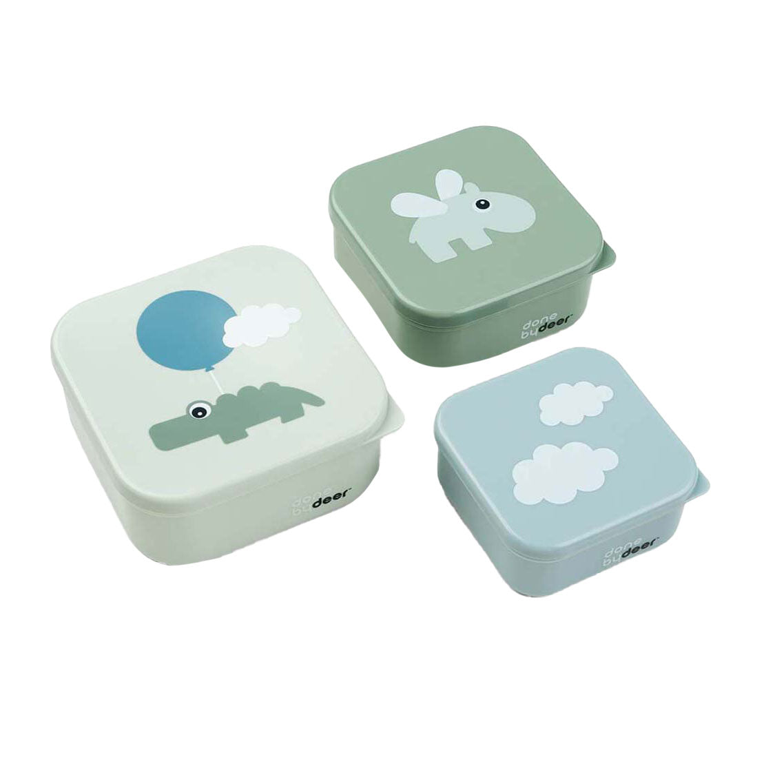 Done by hert snackbox blije wolken groen, 3st.