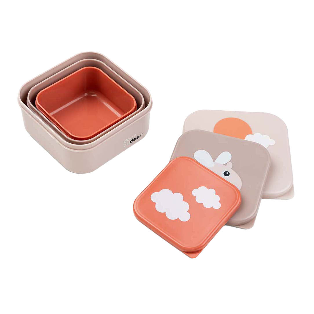 Done by hert snackbox blije wolken roze, 3st.