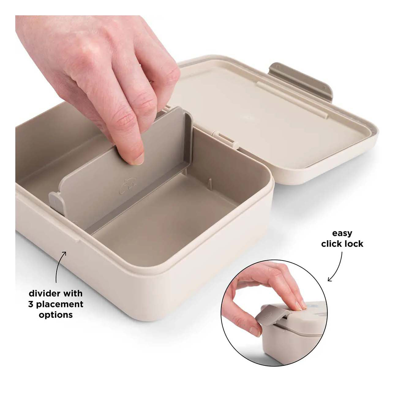 Done by deer broodtrommel met vakken - beige