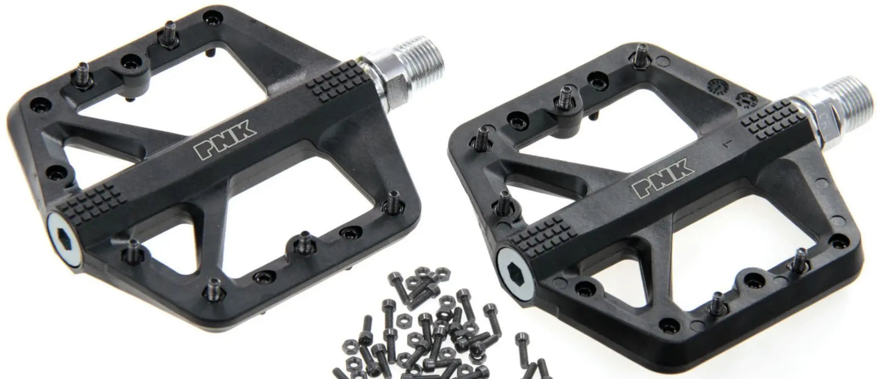 Barbieri pedals mtb bmx downhill flat pedals thermoplast black threaded pins