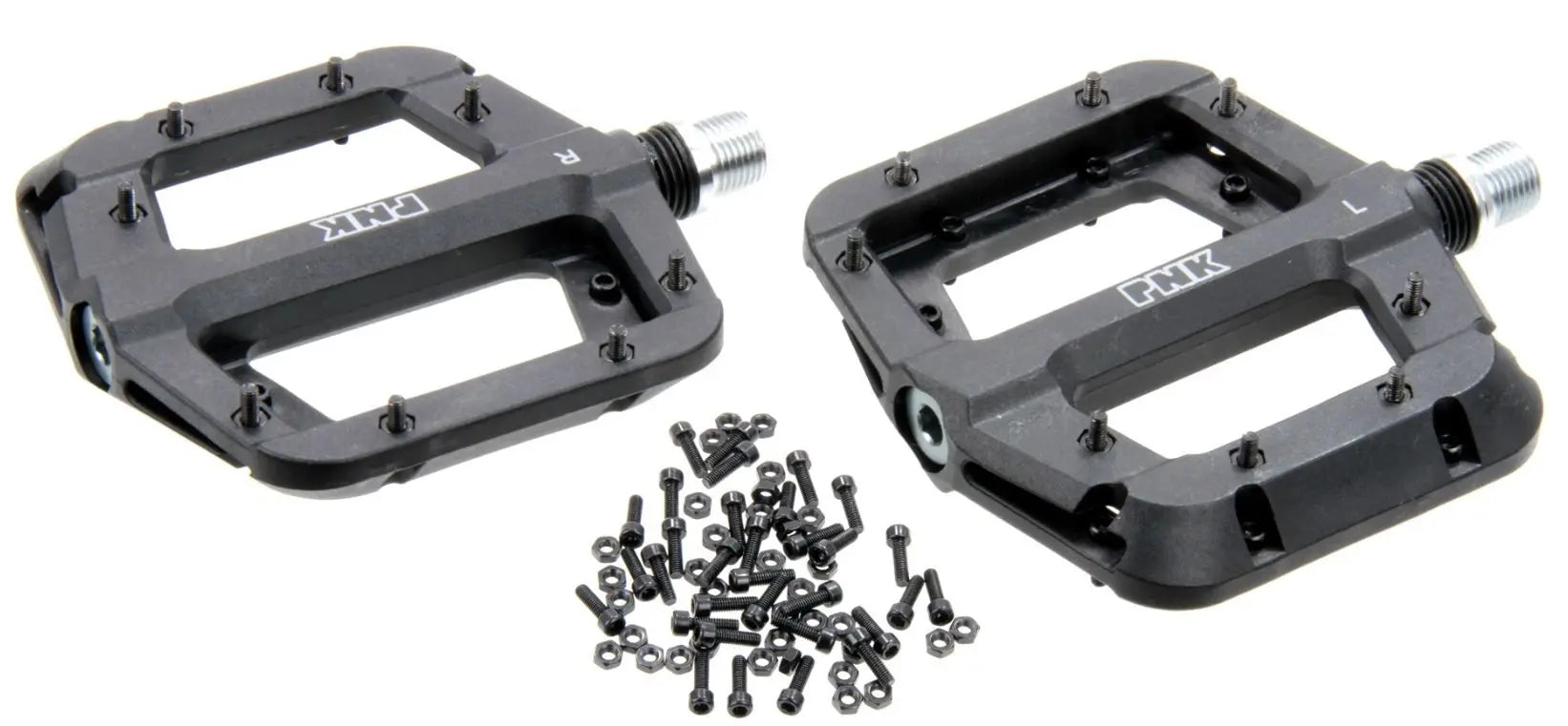 Barbieri pedals mtb bmx downhill flat pedals thermoplast black threaded pins