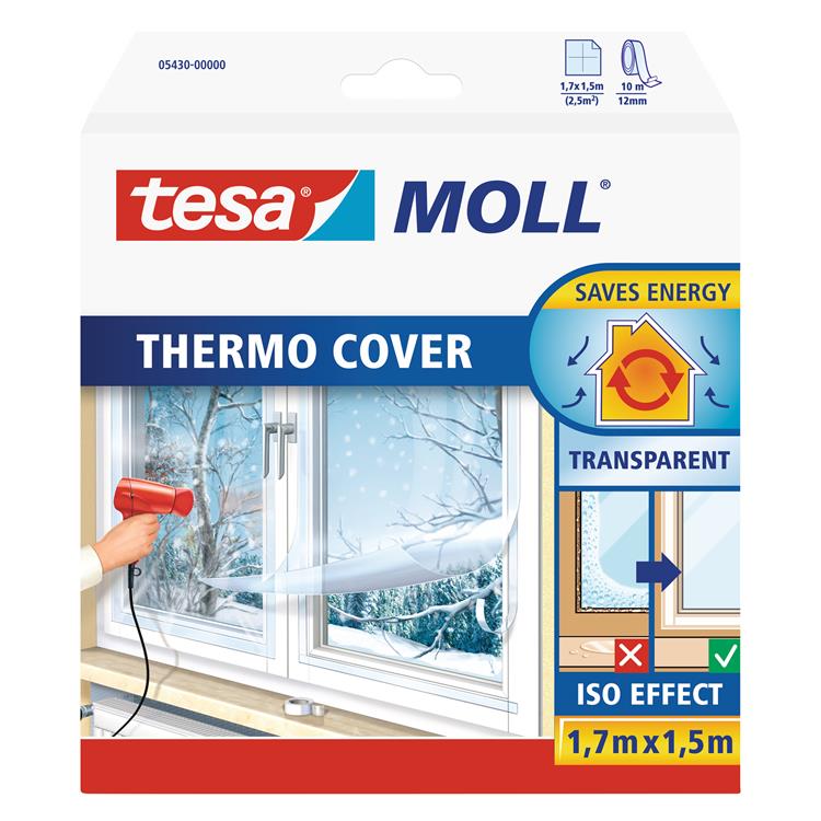 Tesa vensterisolatiefolie - thermocover - 1,7m x 1,5m
