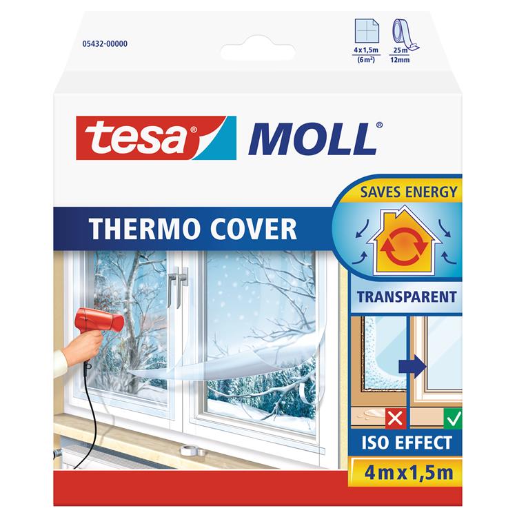 Tesa vensterisolatiefolie - thermocover - 4,0m x 1,5m
