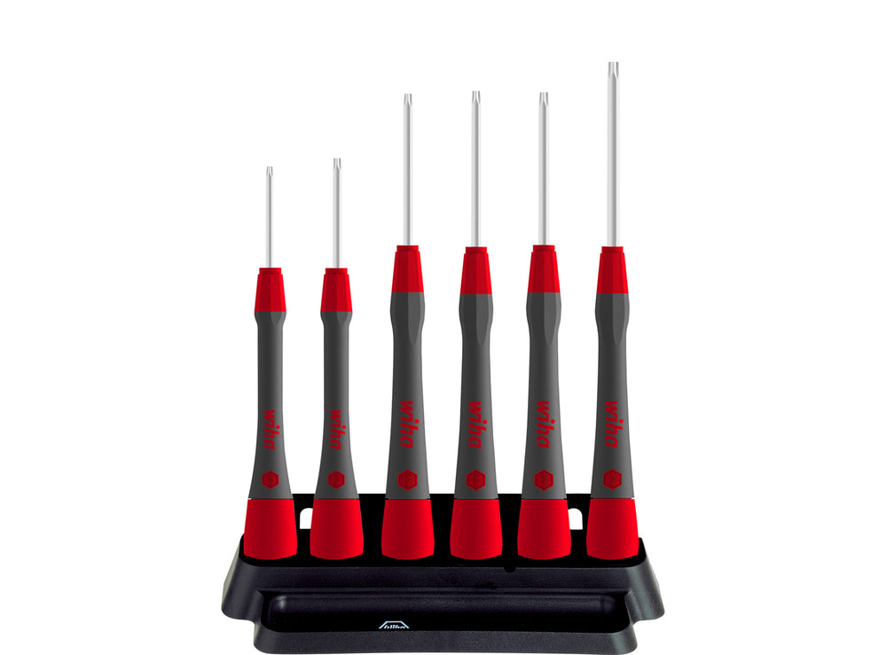 Wiha fijnschroevendraaierset picofinish 42997 (grijs rood)