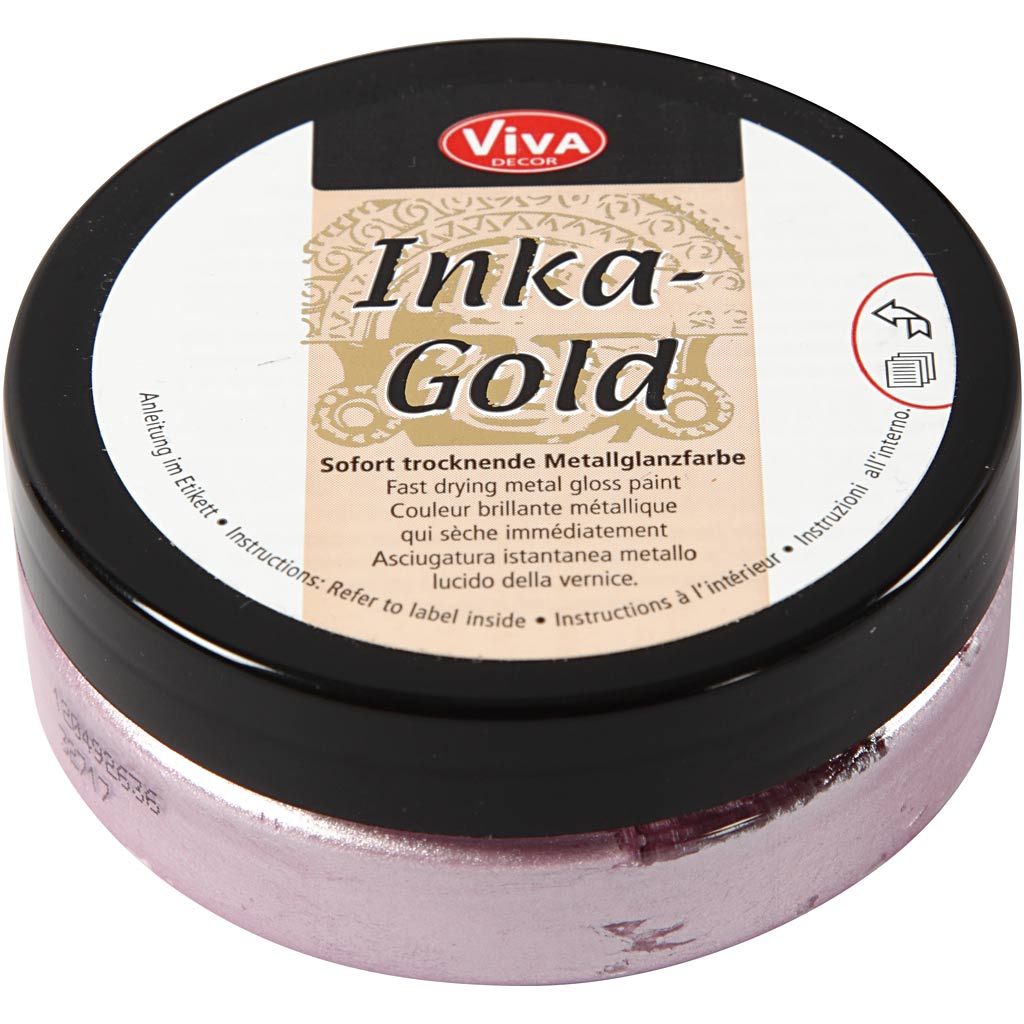 Creativ company inka-gold glanswax - rozenkwarts, 50ml