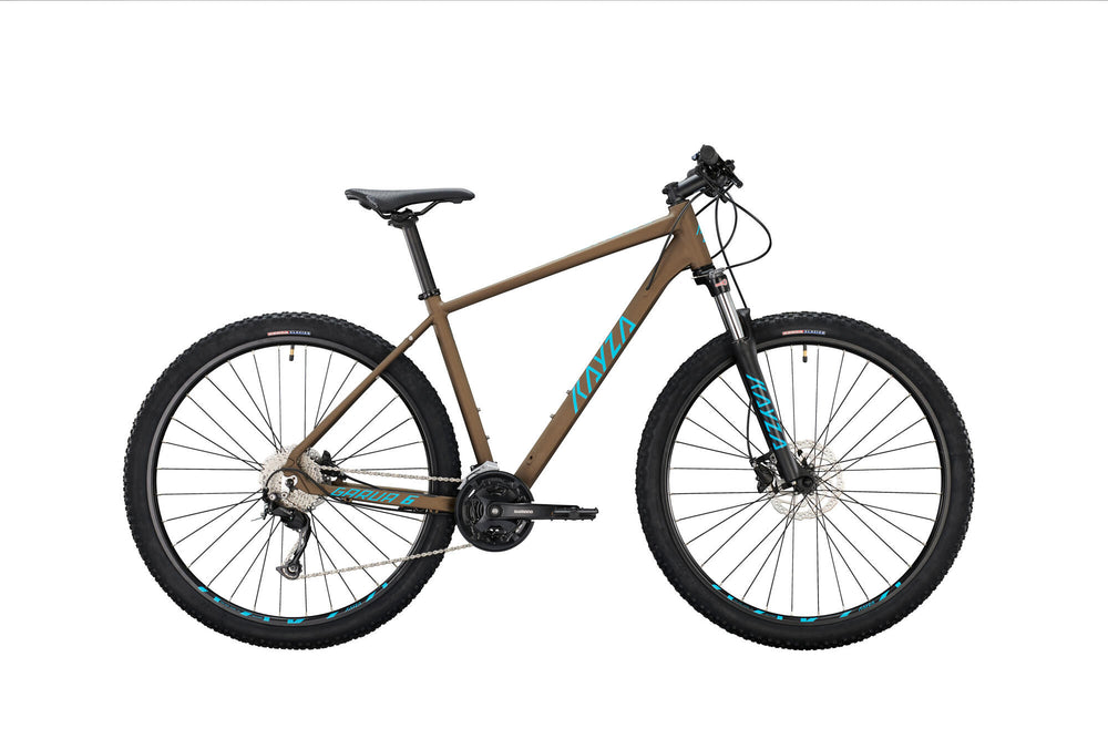 Kayza mtb hardtail garua 6 mod. 22 bike garua 6 29 41 hardtail 27sp brown blue