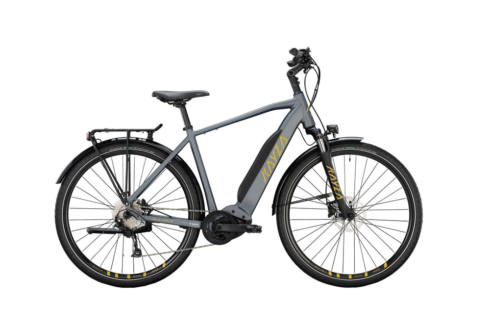 Kayza elektrische trekkingfiets talik dry 6 mod. 22 ebike talik dry 6 28 56 diam.9sp grey gold