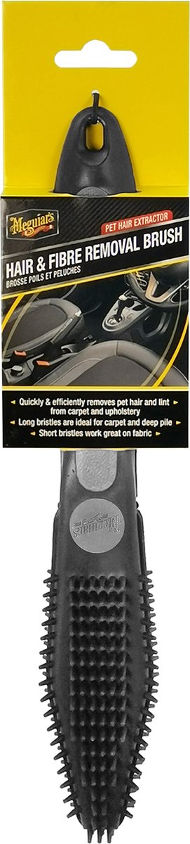 Meguiar's schoonmaakborstel – 32 x 7 cm – microfiber – dierenharenborstel auto – interieur detail brush