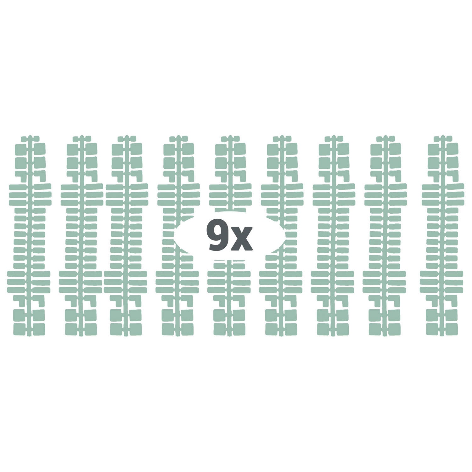 Ministeck Kleurenstrips Glow in the Dark, 9st.