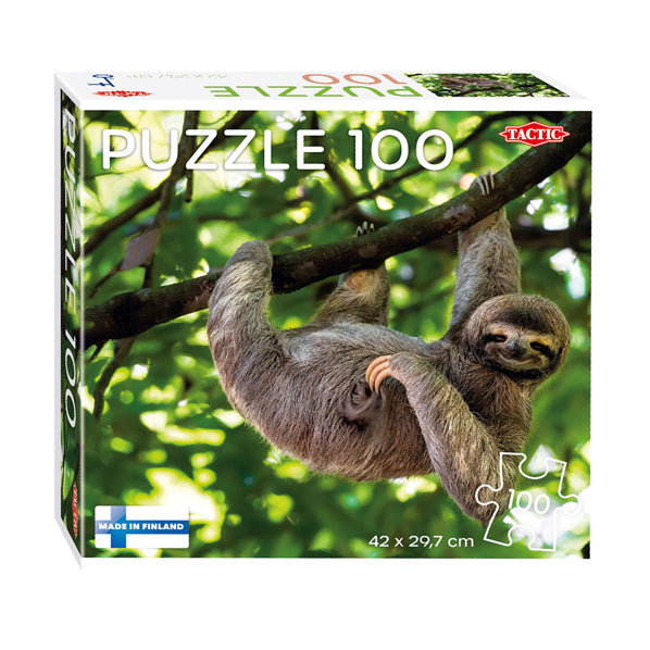 Tactische legpuzzel luiaard hangt aan boom, 100st.