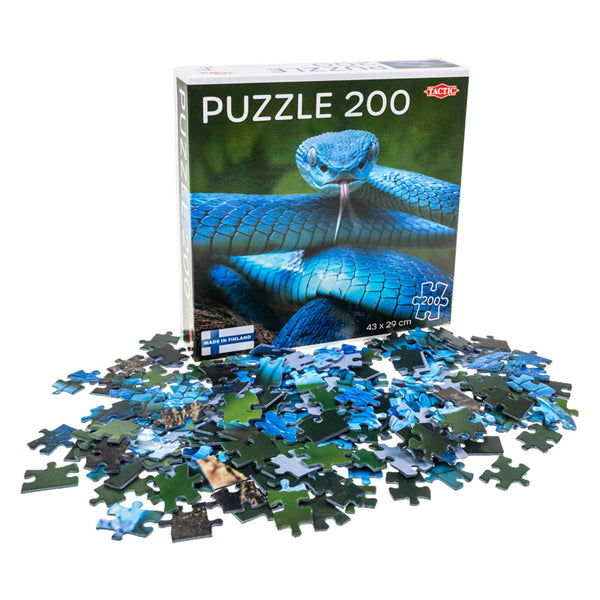 Tactische legpuzzel blauwe adder, 200st.