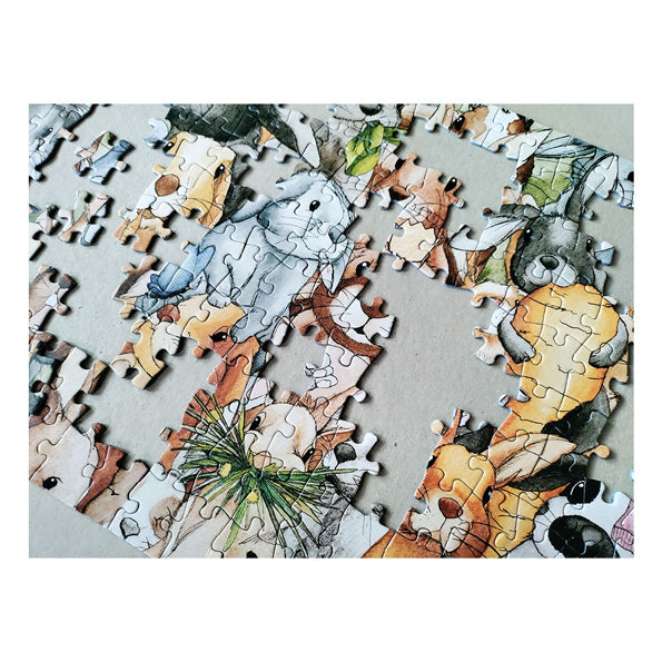 Tactische legpuzzel konijntjes, 200st.
