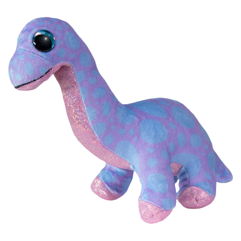 Lumo sterren knuffel - dino brontosaurus, 15cm