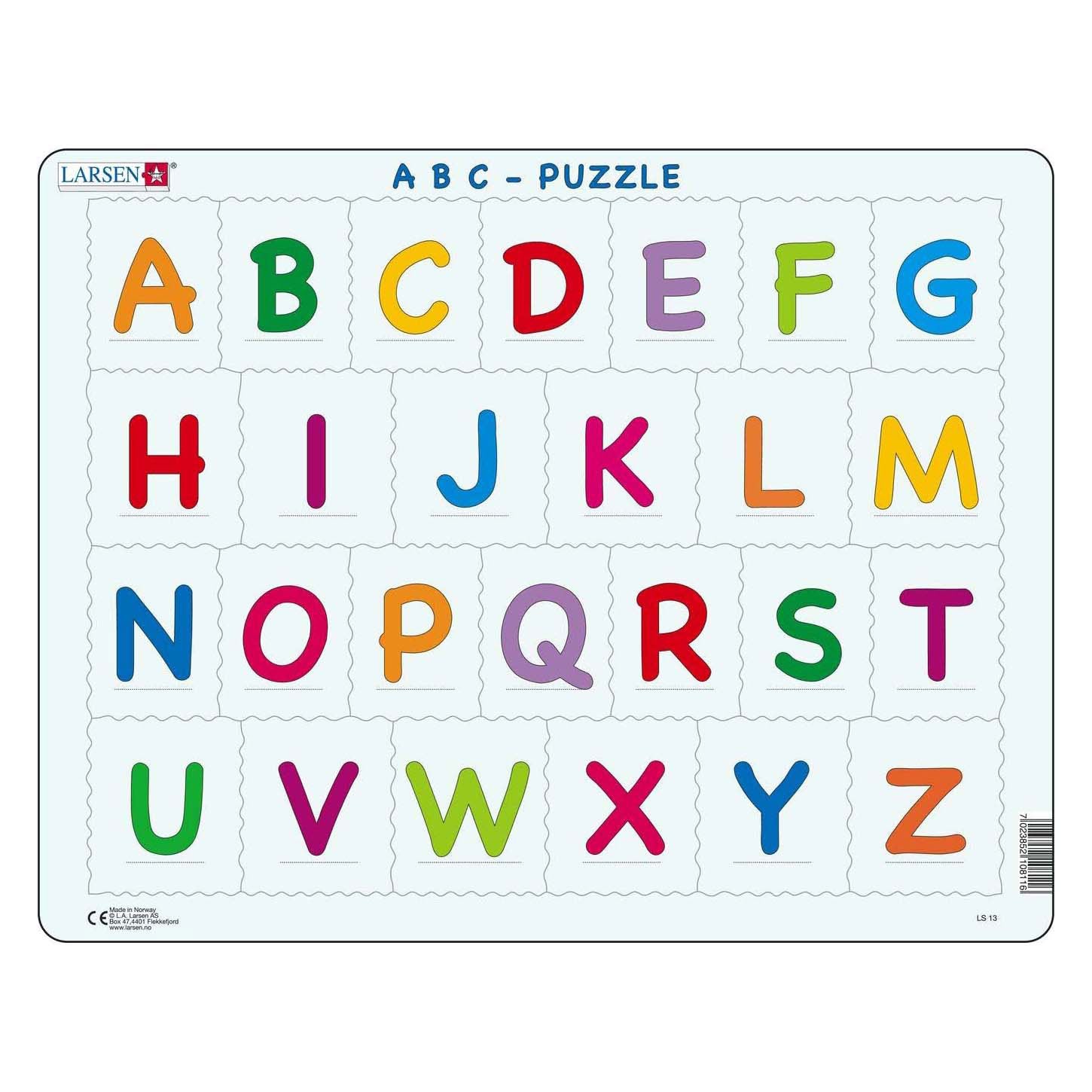 Selecta larsen legpuzzel leren lezen alfabet, 26st.