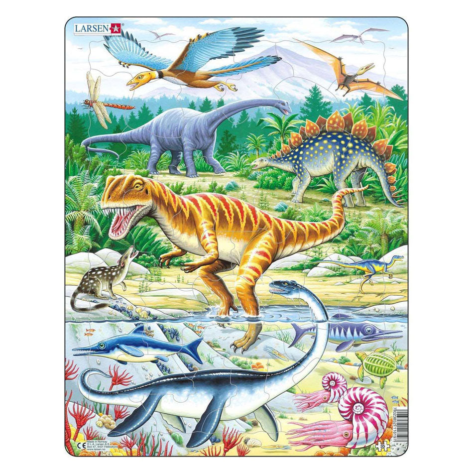Larsen legpuzzel dieren - dinosaurus, 35st.