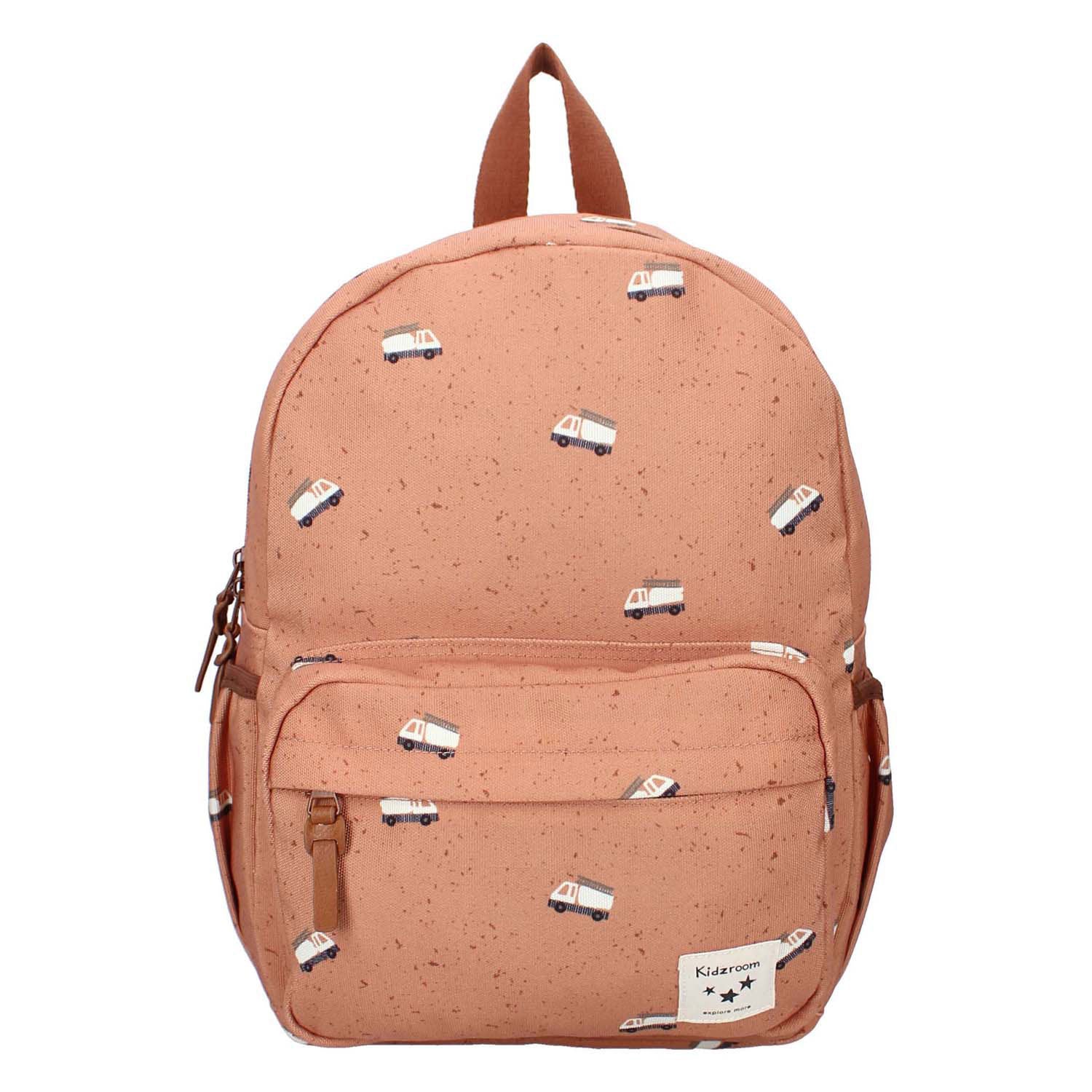 Kidzroom rugzak turin enchanted memories bruin brandweerwagen