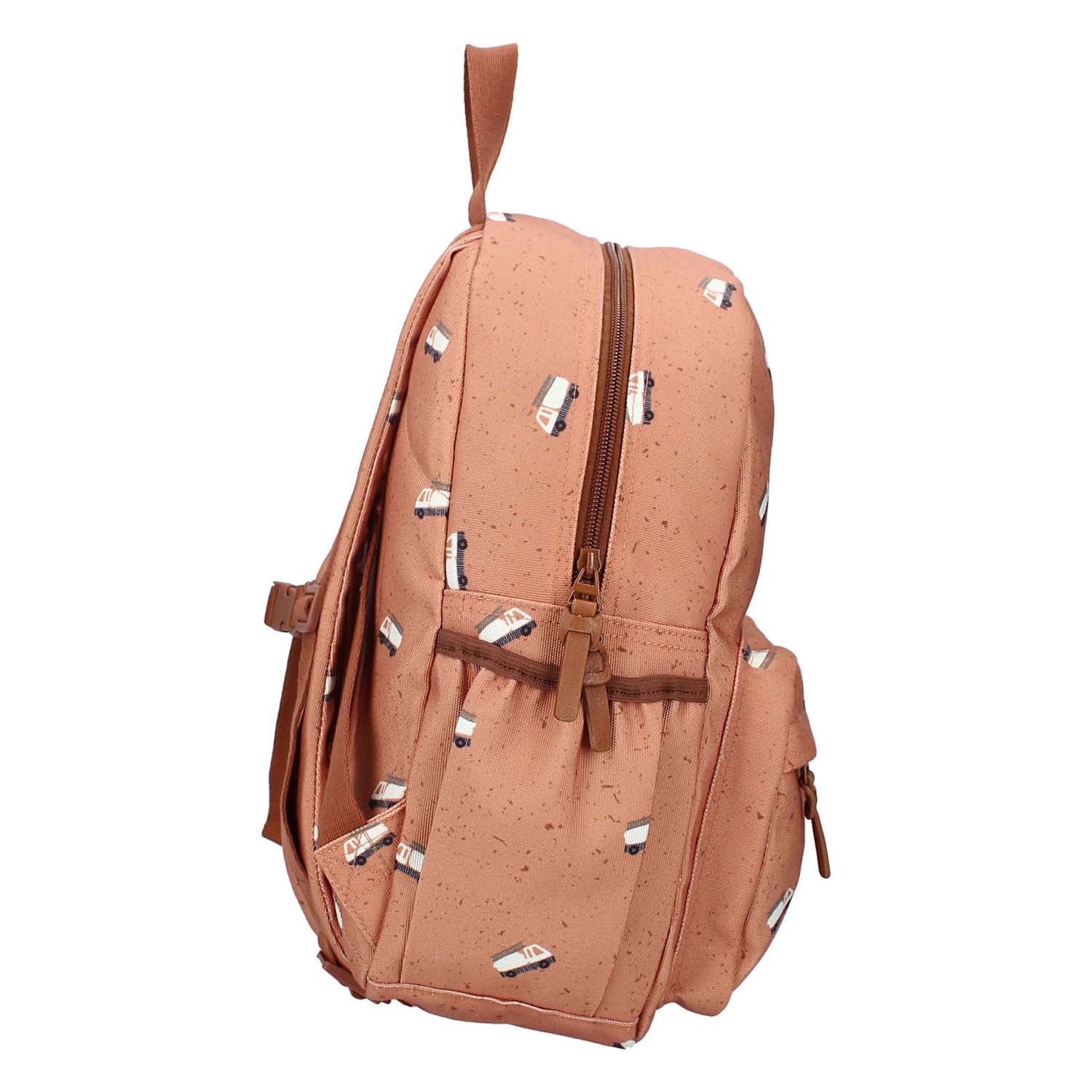 Kidzroom rugzak turin enchanted memories bruin brandweerwagen