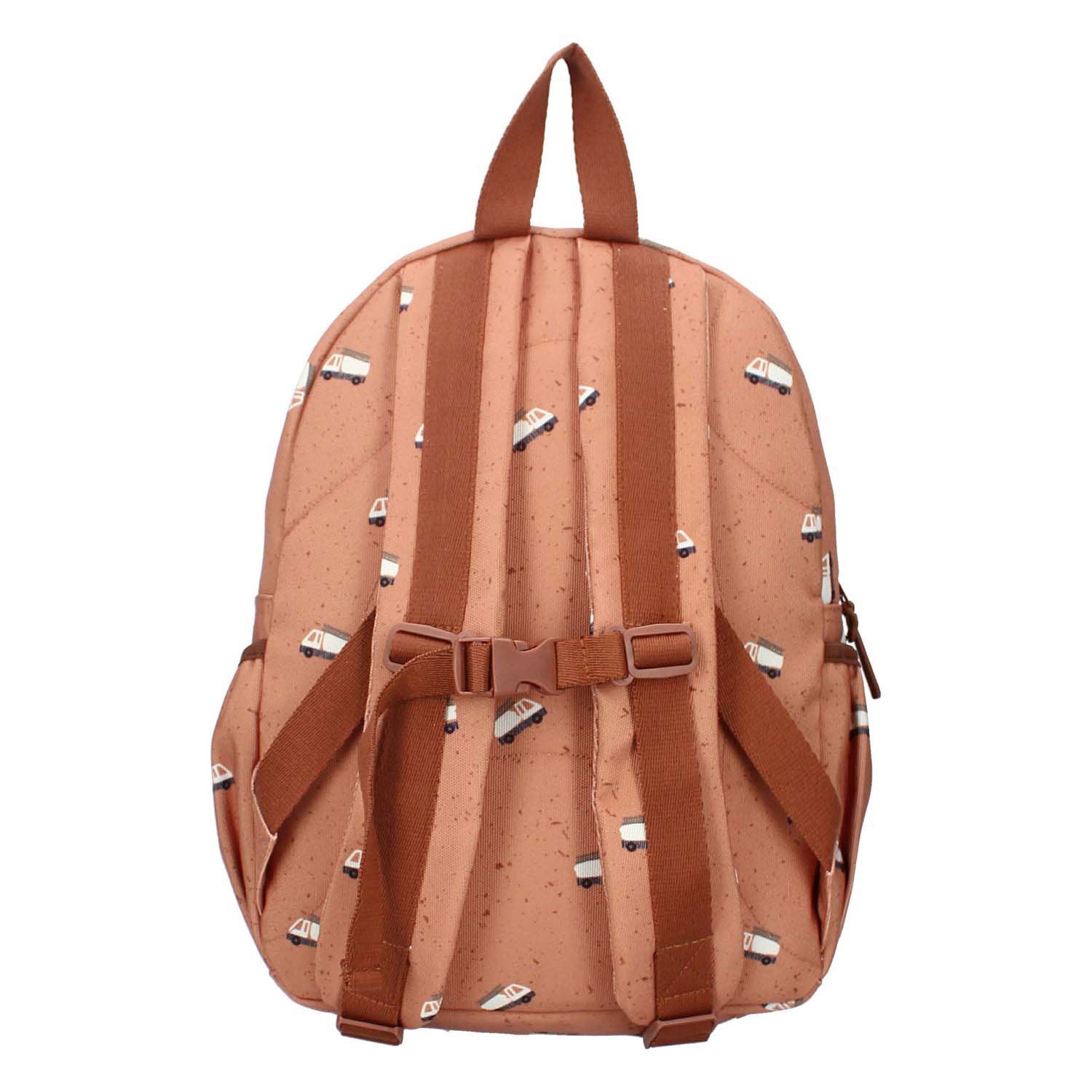 Kidzroom rugzak turin enchanted memories bruin brandweerwagen