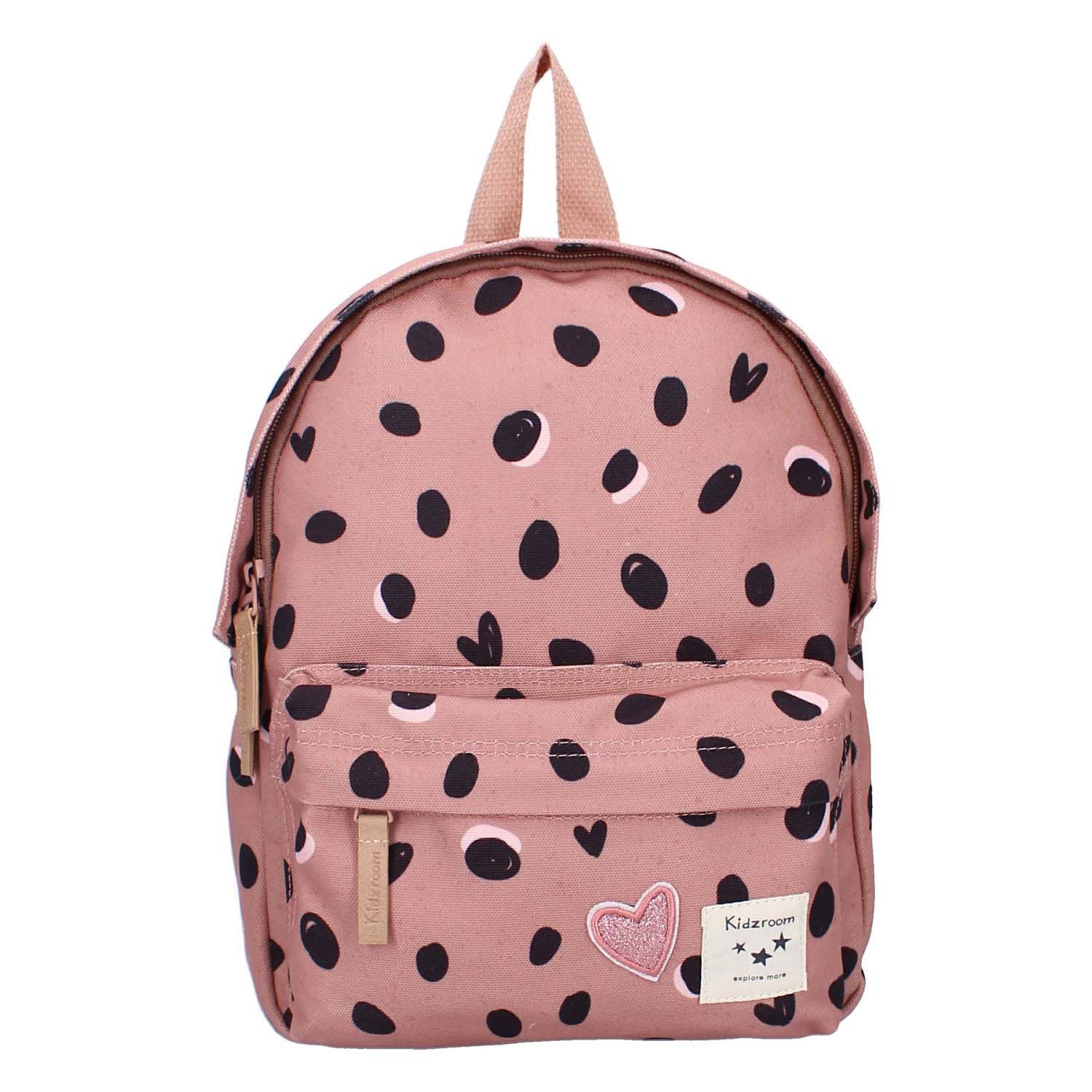 Kidzroom rugzak loving days zwarte stippen