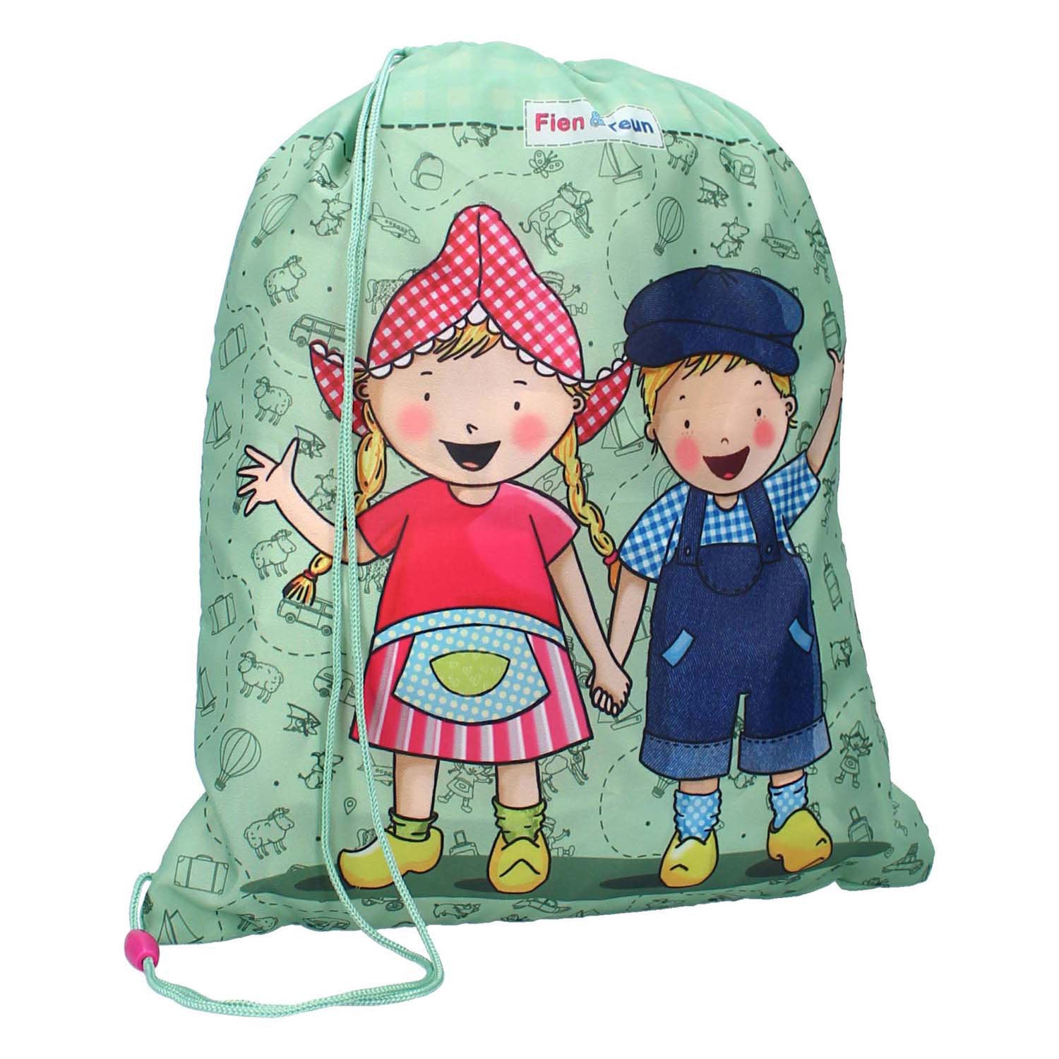 Vadobag fien en teun gymtas dierenvriendjes