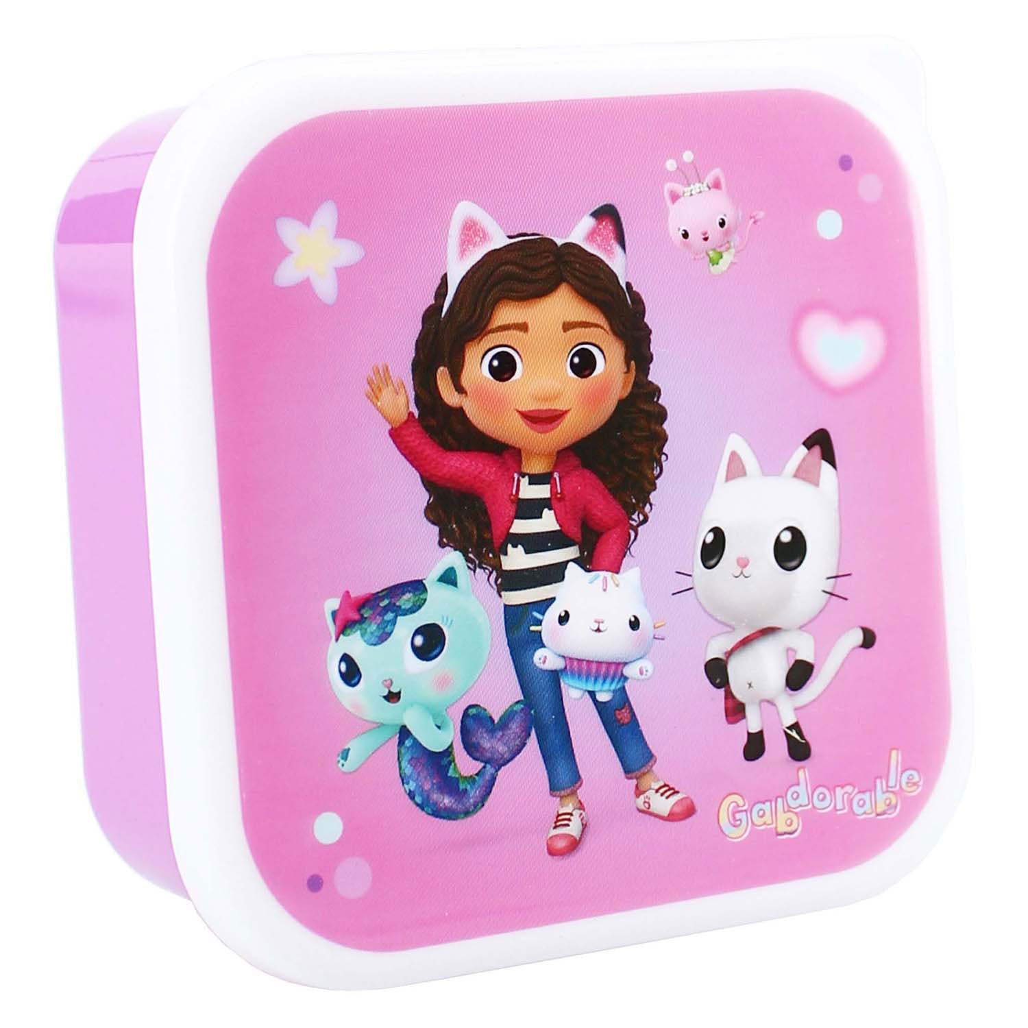 Vadobag snackboxset gabby's dollhouse 3-delig