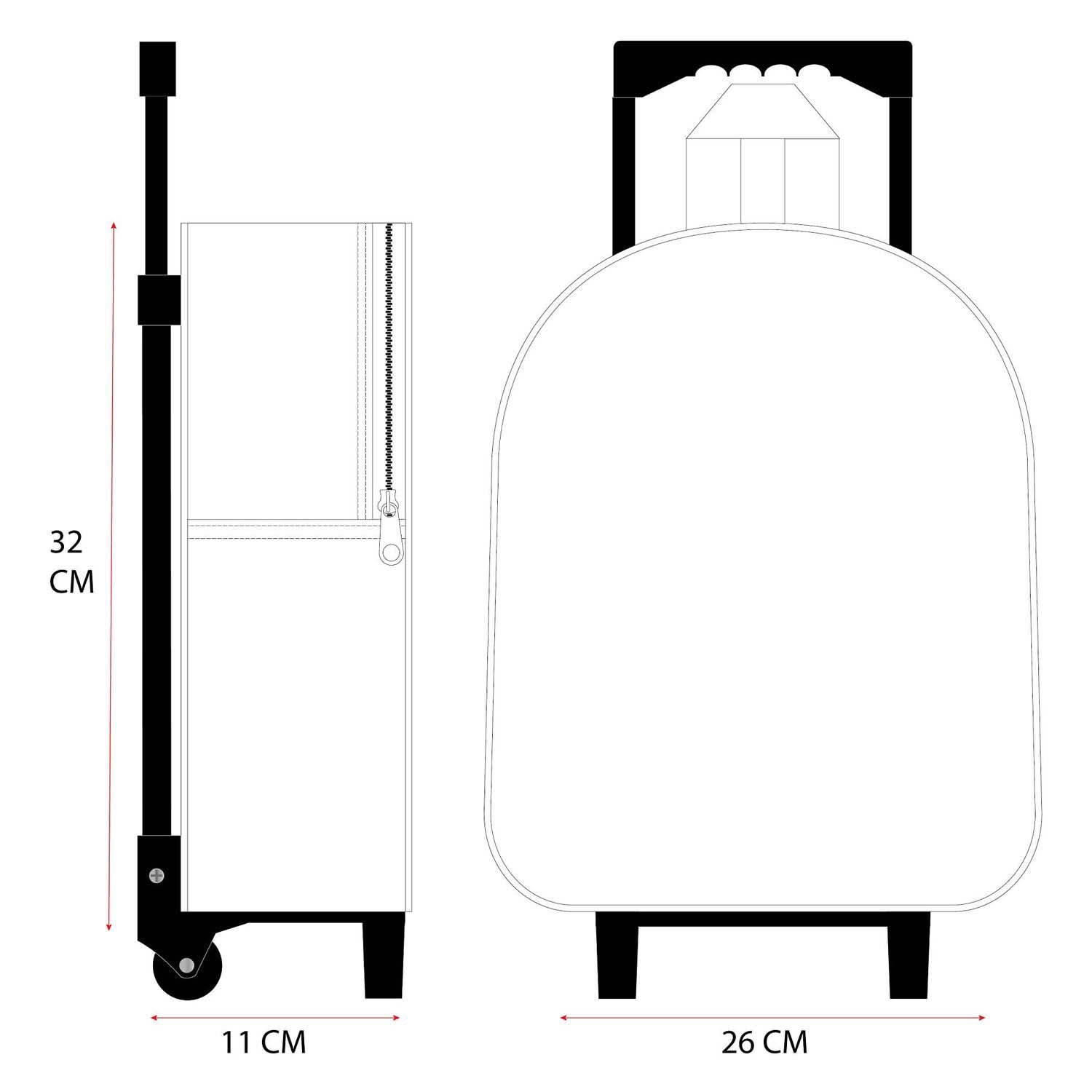 Vadobag stitch 3d trolley rugzak great escapes