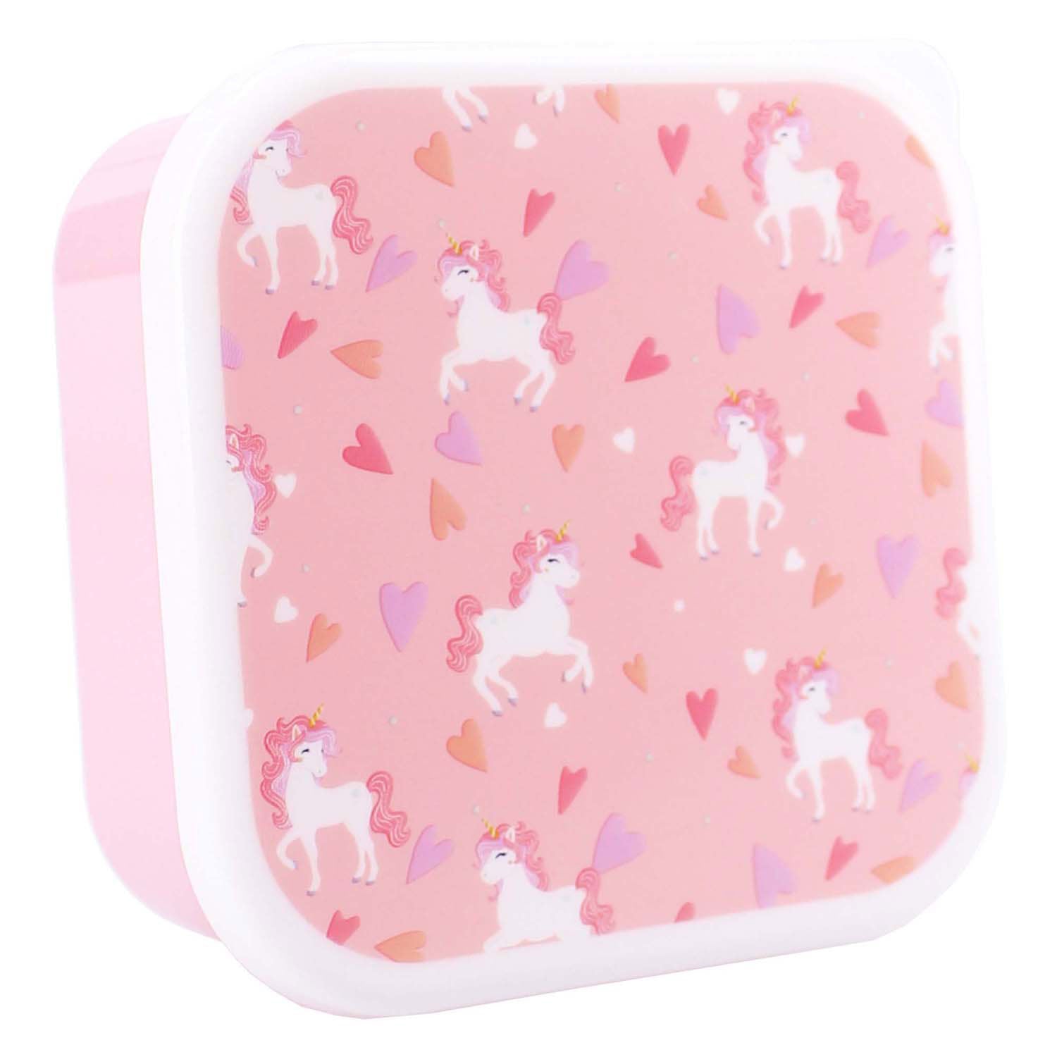 Vadobag broodtrommel pret fresh bites eenhoorn - 3dlg.