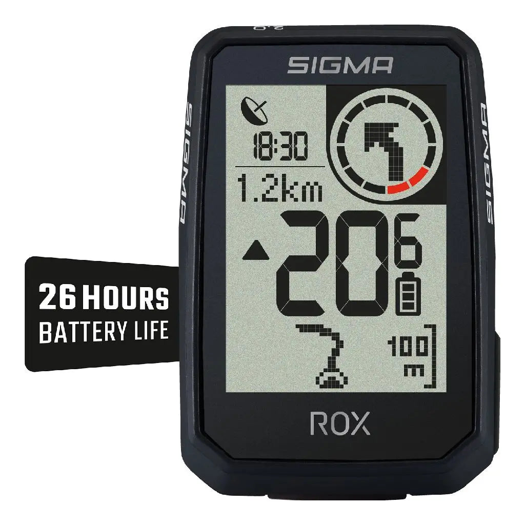 Sigma fietscomputer rox 2.0 endurance zwart