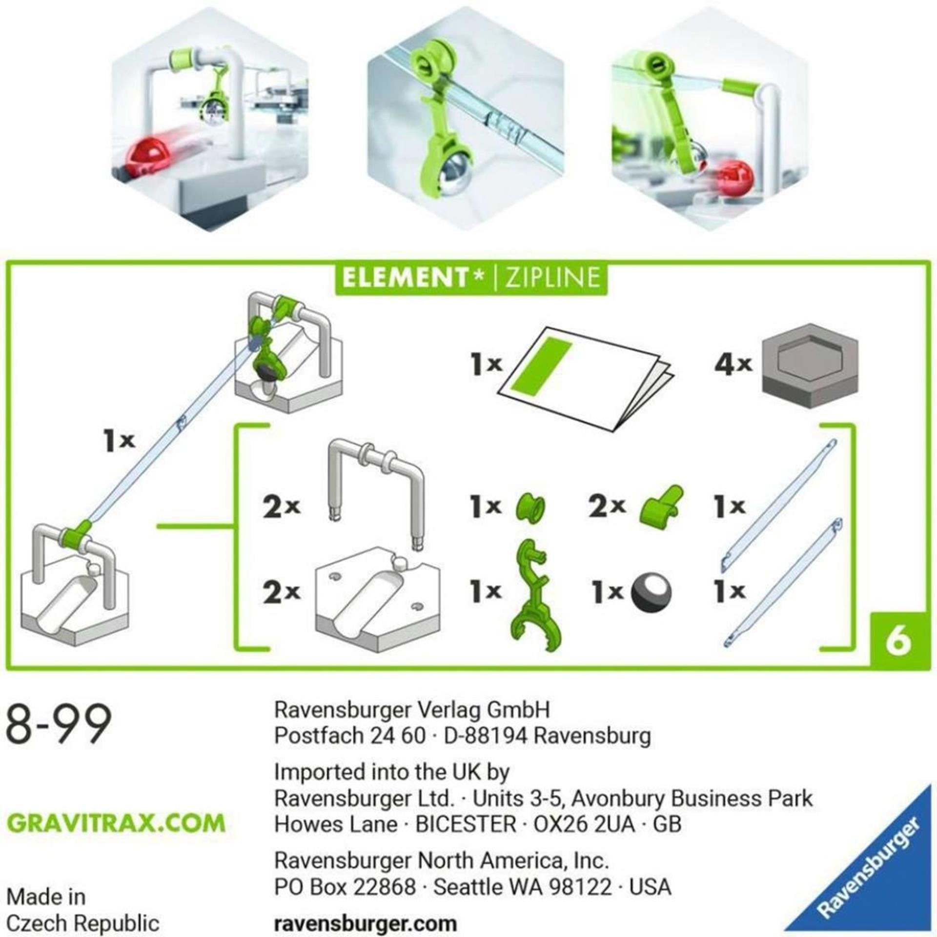 Ravensburger gravitrax element zipline