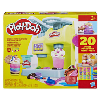 Hasbro play-doh regenboog shimmer cafe speelset - creatief speelgoed.